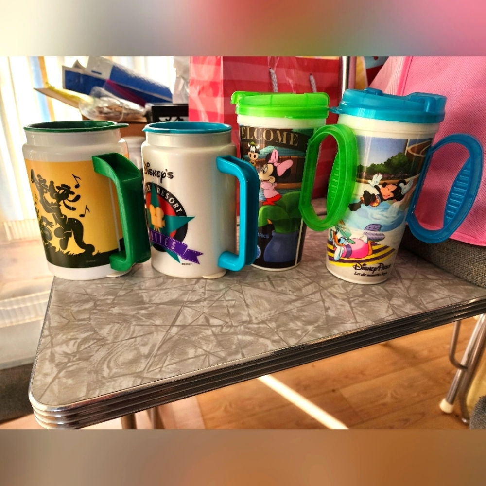 4 Disney Park Cups